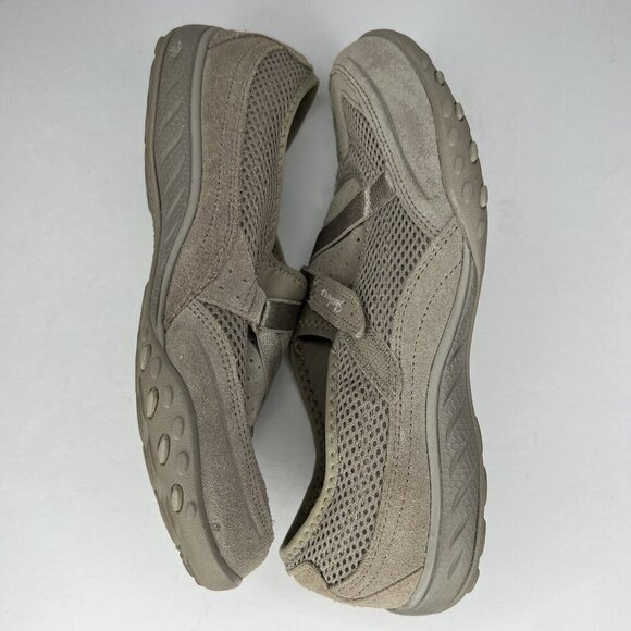 Skechers Breathe Easy Two of a Kind Taupe Suede Mesh Women's Size 8.5 Shoes - Picture 6 of 9